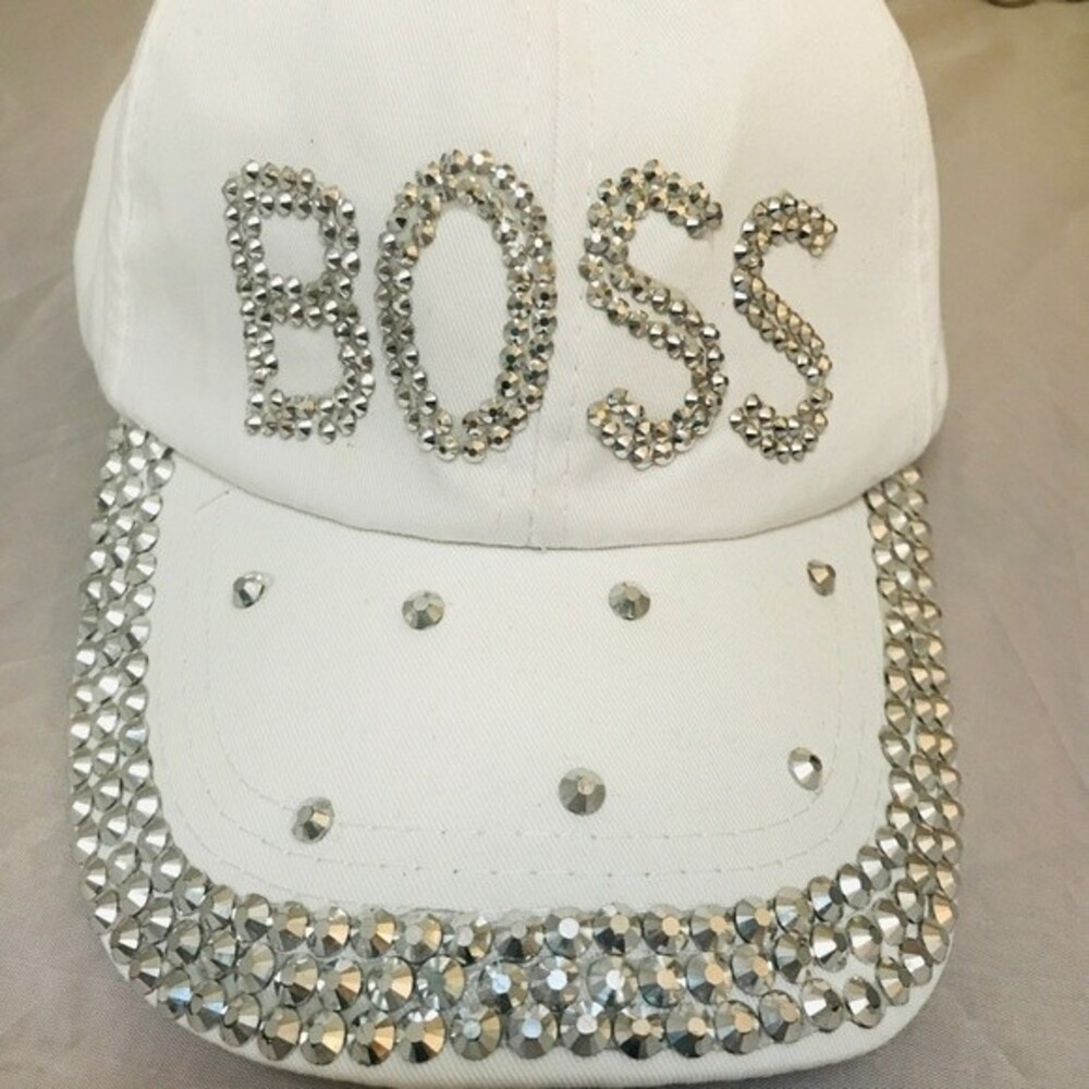 Like new BOSS white adjustable hat